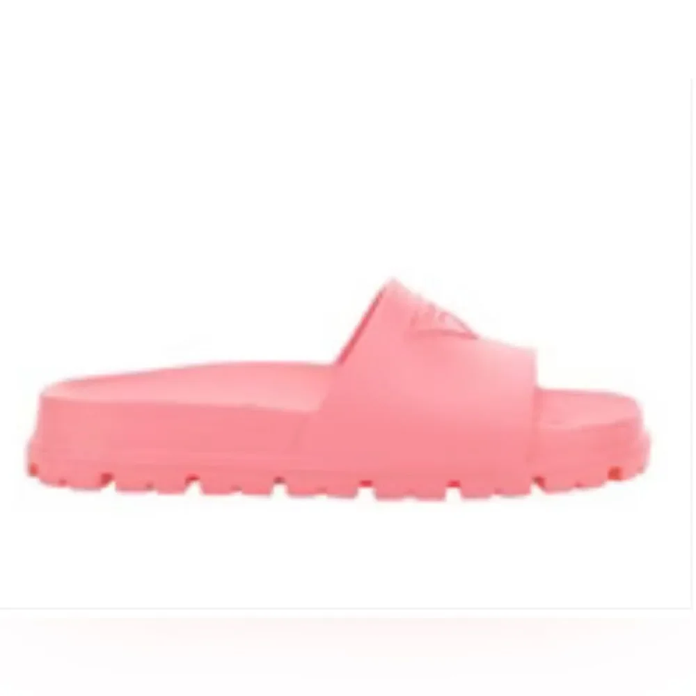 PRADA RUBBER SLIDES - BEGONIA PINK - Picture 3 of 3
